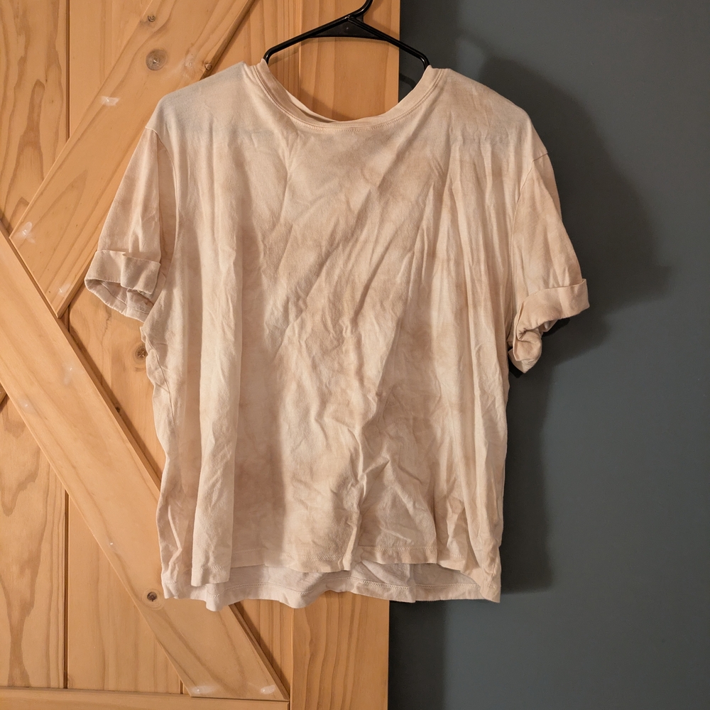 a new day Cream Short Sleeve Tee
